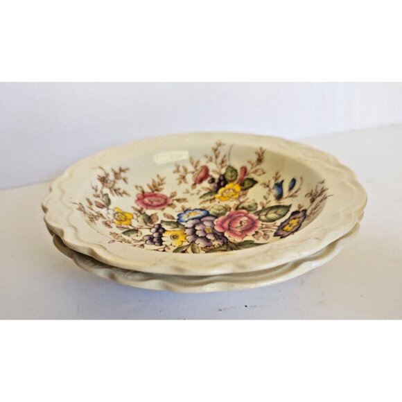 Crown Ducal Earthen ware Dessert Bowls Wilmslow Pattern 5 1/4"(set of 2) - Picture 10 of 11